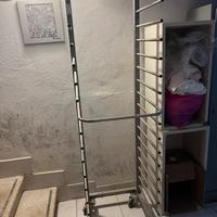 CARRELLO PORTA TEGLIE DA FORNO - 16  RIPIANI