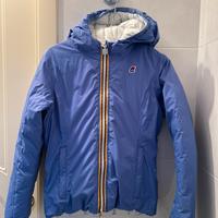 Piumino kway 14 anni double face reversibile