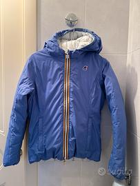 Piumino kway 14 anni double face reversibile