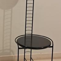 Anni'80 - Sedia In Metallo Stile Mario Botta