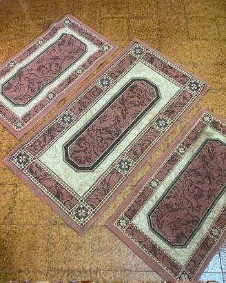 Set di 3 tappeti stile persiano