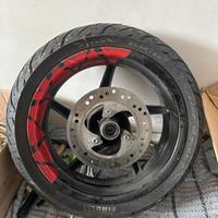 Cerchio anteriore aprilia sr 50 con gomma e disco