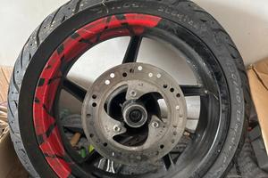 Cerchio anteriore aprilia sr 50 con gomma e disco