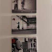 Quadri su Tela moderni Graffiti Banksy