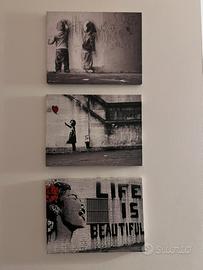 Quadri su Tela moderni Graffiti Banksy