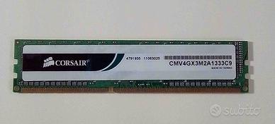 Mem Ram Corsair DDR3 4G. +  Ram Kingston DDR3 4G
