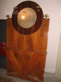 Appendiabiti con specchiera d'epoca