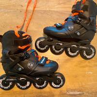 Pattini in linea Seba + ginocchiere + guanti