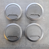 4 passacavo in plastica nera (95mm)