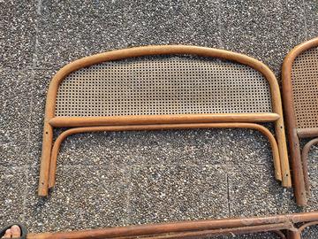 Struttura Letto Vintage Thonet in legno curvato e