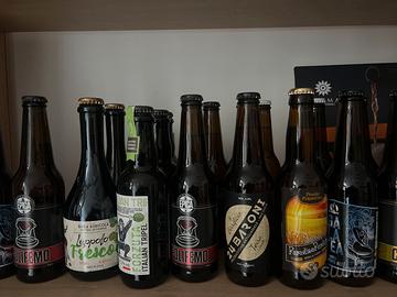 Birre arrigianali italiane in bottiglie e lattine