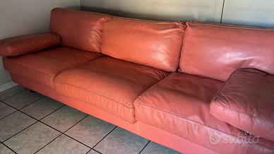 Divano in Vera Pelle-Made in Italy, BRUNATI