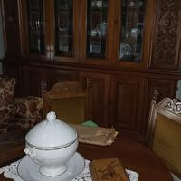 Soggiorno completo anni '70 in legno massello