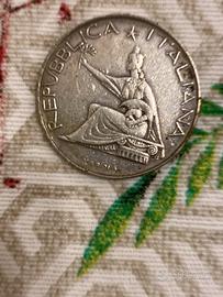 Moneta rara 500 lire 1861-1961