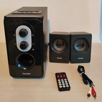 Casse Pc e Tv, subwoofer, Sd card, Usb,telecomando
