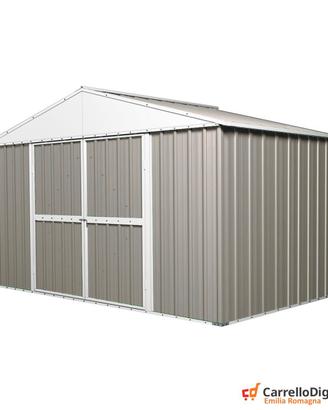 Capanno box esterno lamiera 360x175 grigio chiaro