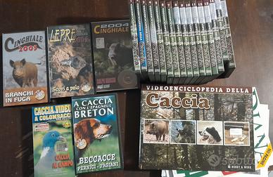 Lotto Caccia: dvd, vhs, schede, stampe, riviste