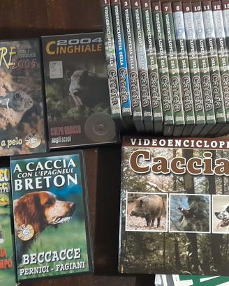 Lotto Caccia: dvd, vhs, schede, stampe, riviste