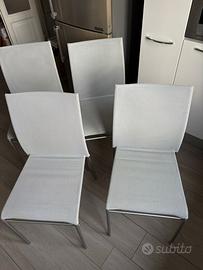 Set 4 sedie cucina impilabili