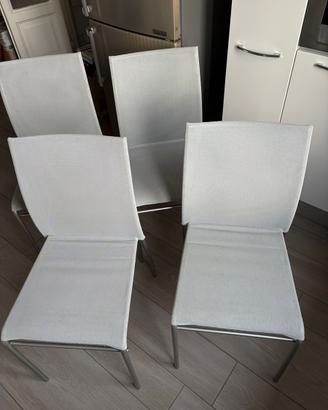 Set 4 sedie cucina impilabili