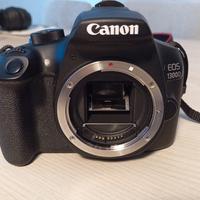 Canon EOS 1300D  + obiettivo kit + 3 batterie