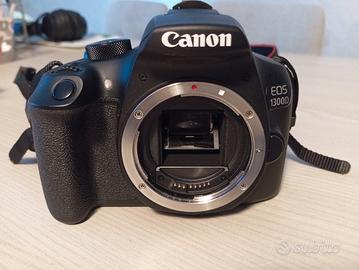 Canon EOS 1300D  + obiettivo kit + 3 batterie