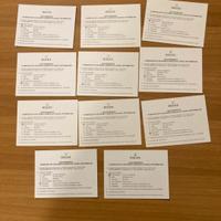 Rolex nota informativa NUOVO MODELLO 