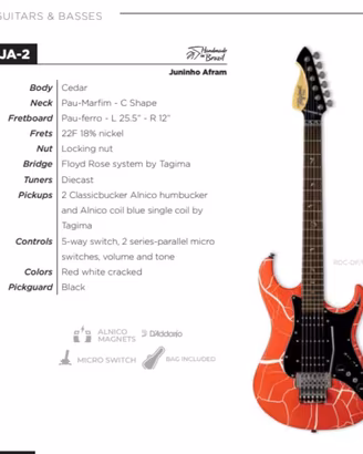 Chitarra elettrica Tagima JA-2 | Juninho Afram | R
