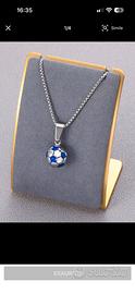 Collana con ciondolo da palla da calcio