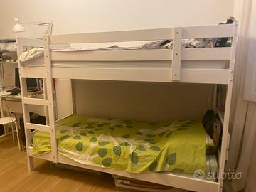 Letto a castello mydal ikea con materassi