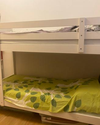 Letto a castello mydal ikea con materassi