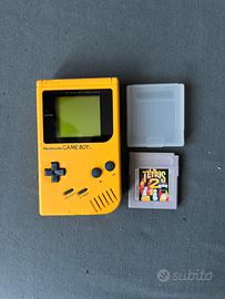 Nintendo Game Boy Classic Giallo + Gioco Tetris 2