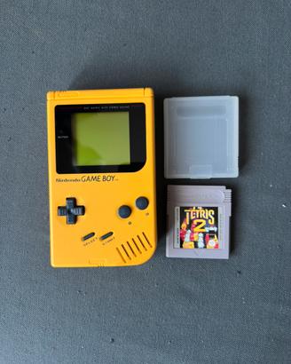 Nintendo Game Boy Classic Giallo + Gioco Tetris 2