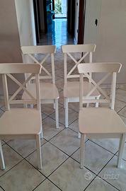 4 SEDIE BIANCHE