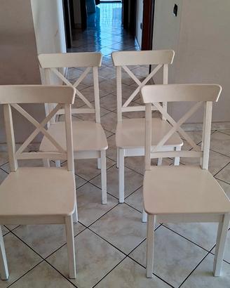 4 SEDIE BIANCHE