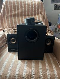Speaker 2 + subwoofer 140W Logitech per PC