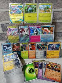 Kit con oltre 150 carte pokemon + carte speciali