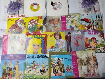 16 dischi da 45 giri per bambini