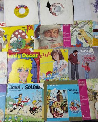 16 dischi da 45 giri per bambini
