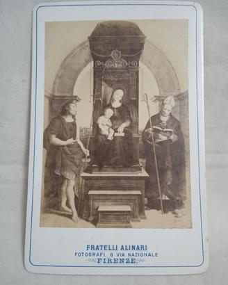 Carte de visite Alinari Pala Ansidei Raffaello