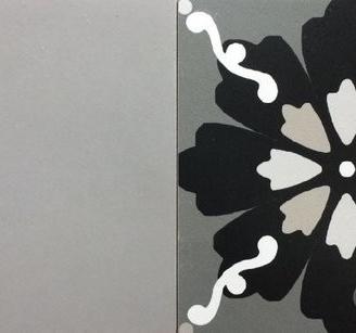 Piastrella 20x20 Patchwork B&W Grey Sant'Agostino