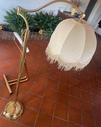 Lampada da terra in ottone (paralume + sostegno)