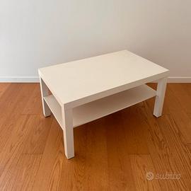 Tavolino da salotto IKEA LACK bianco con ripiano
