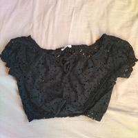 Top copri costume nero Terranova S