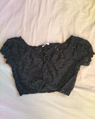 Top copri costume nero Terranova S