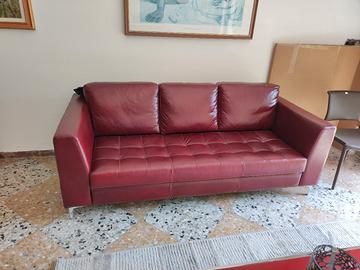 Divano in pelle fiore 