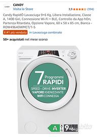 Lavasciuga candy 9 + 6 kg