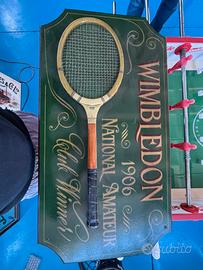 Insegna Wimbledon in legno