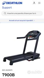 domyos t900b tapis roulant elettrico nero 