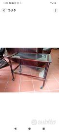 CARRELLO BAR PORTAVIVANDE DESIGN ANNI 50